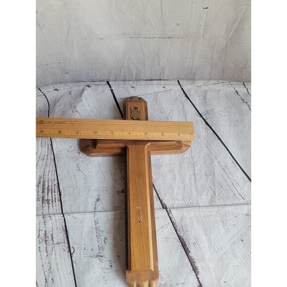 11 Inch Size Wooden Cross Wall Hanging Decor Christian Cross Inside Compartment - Picture 4 of 9